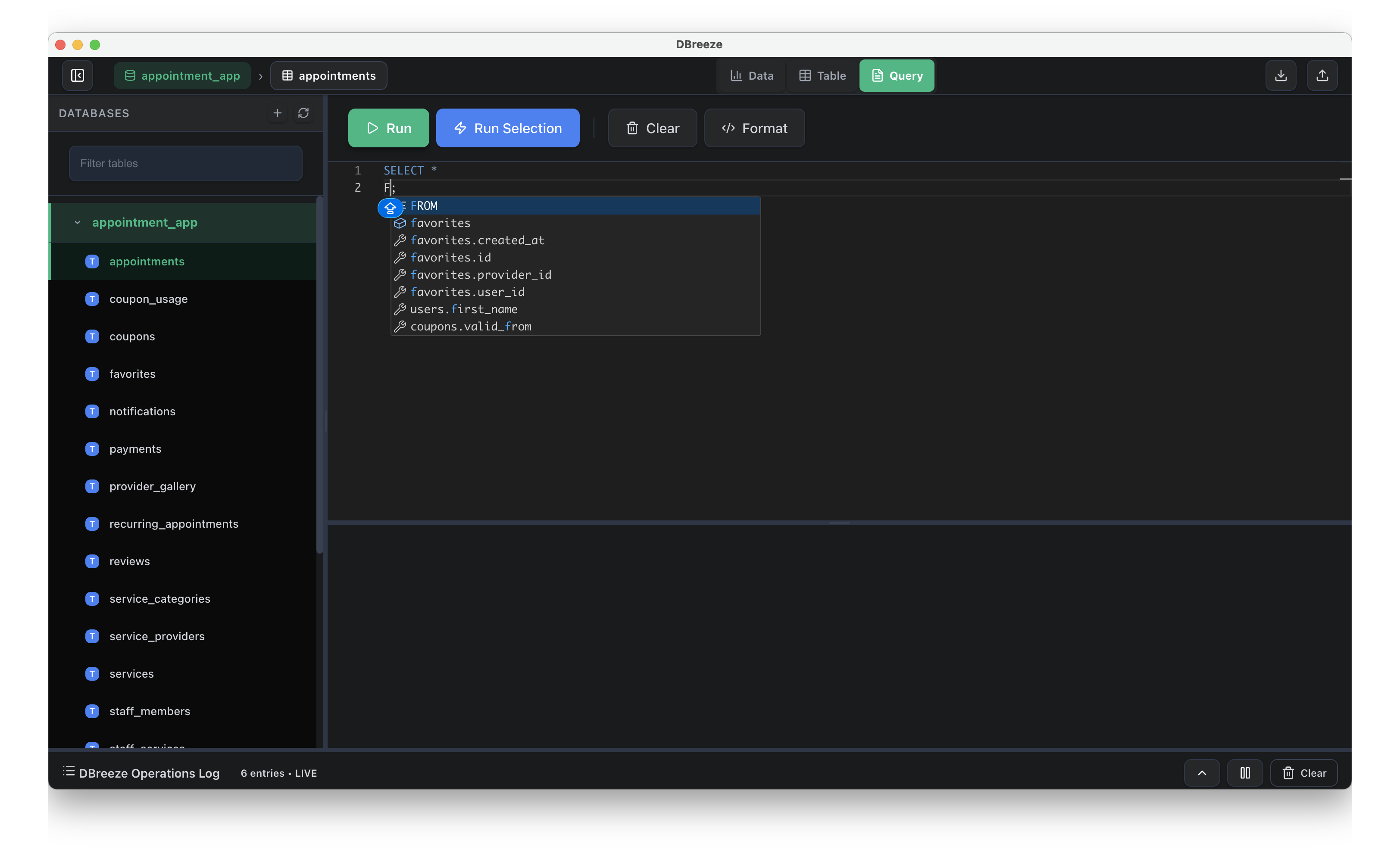 SQL Editor